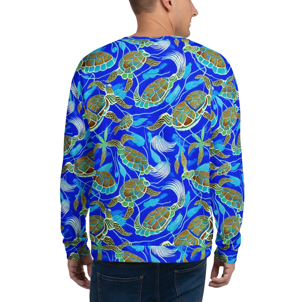 Turtle Reef Rhapsody on Sweatshirt — Back