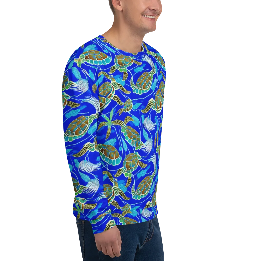 Turtle Reef Rhapsody on Sweatshirt — Right Front