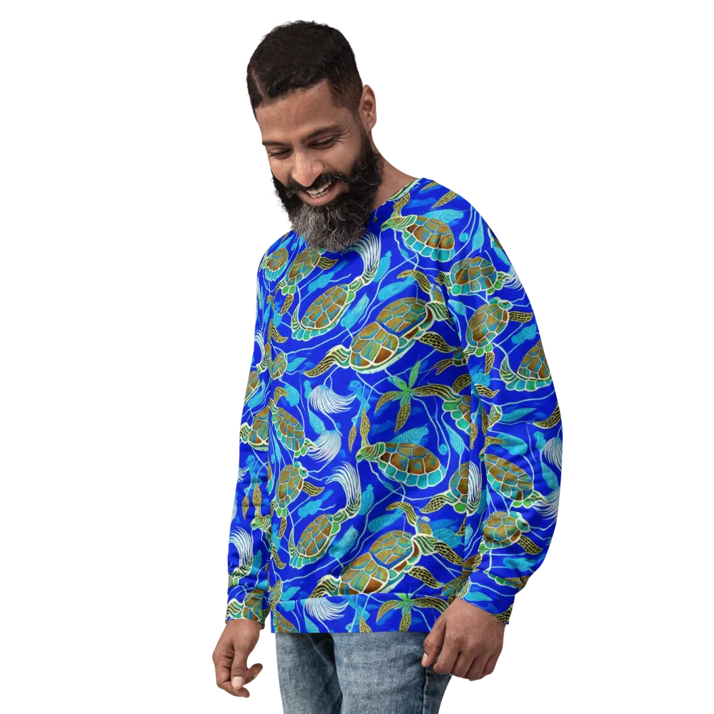 Turtle Reef Rhapsody on Sweatshirt — Left Front
