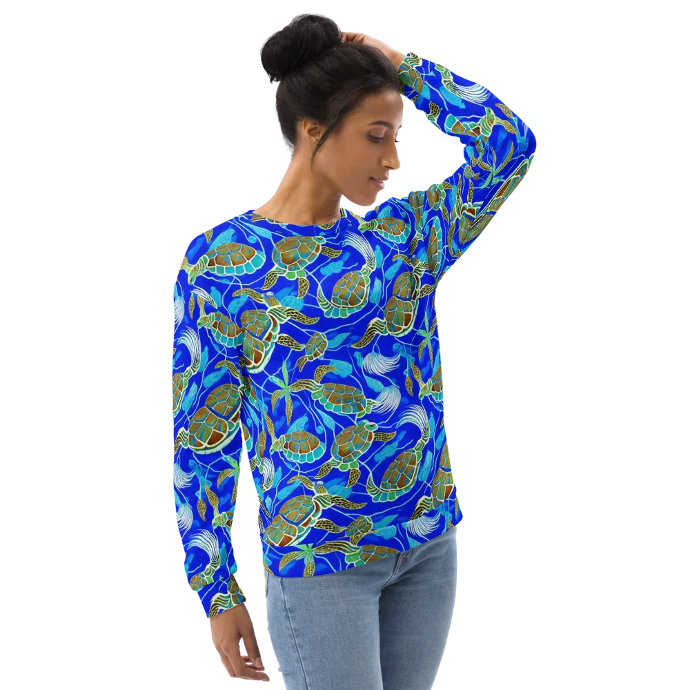Turtle Reef Rhapsody on Sweatshirt — Right Front