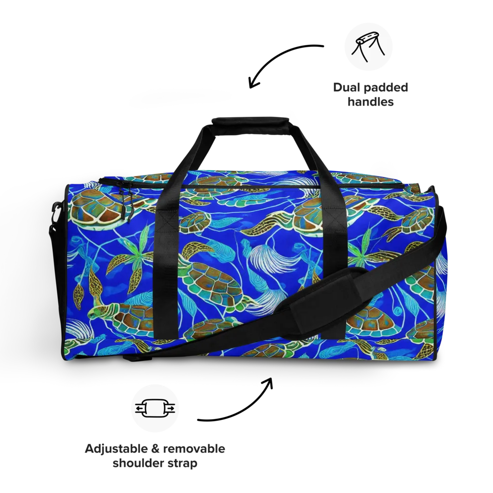 Turtle Reef Rhapsody on Duffle Bag — Front