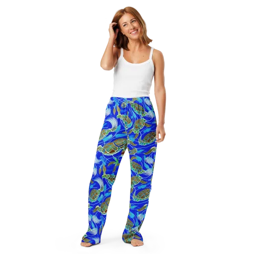 Turtle Reef Rhapsody on a Women's Pajama Pants