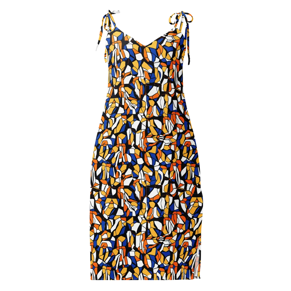 Cobalt Sunshard on Slip Dress — Front