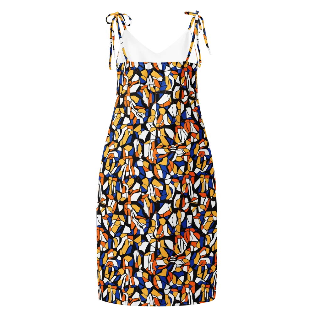 Cobalt Sunshard on Slip Dress — Back
