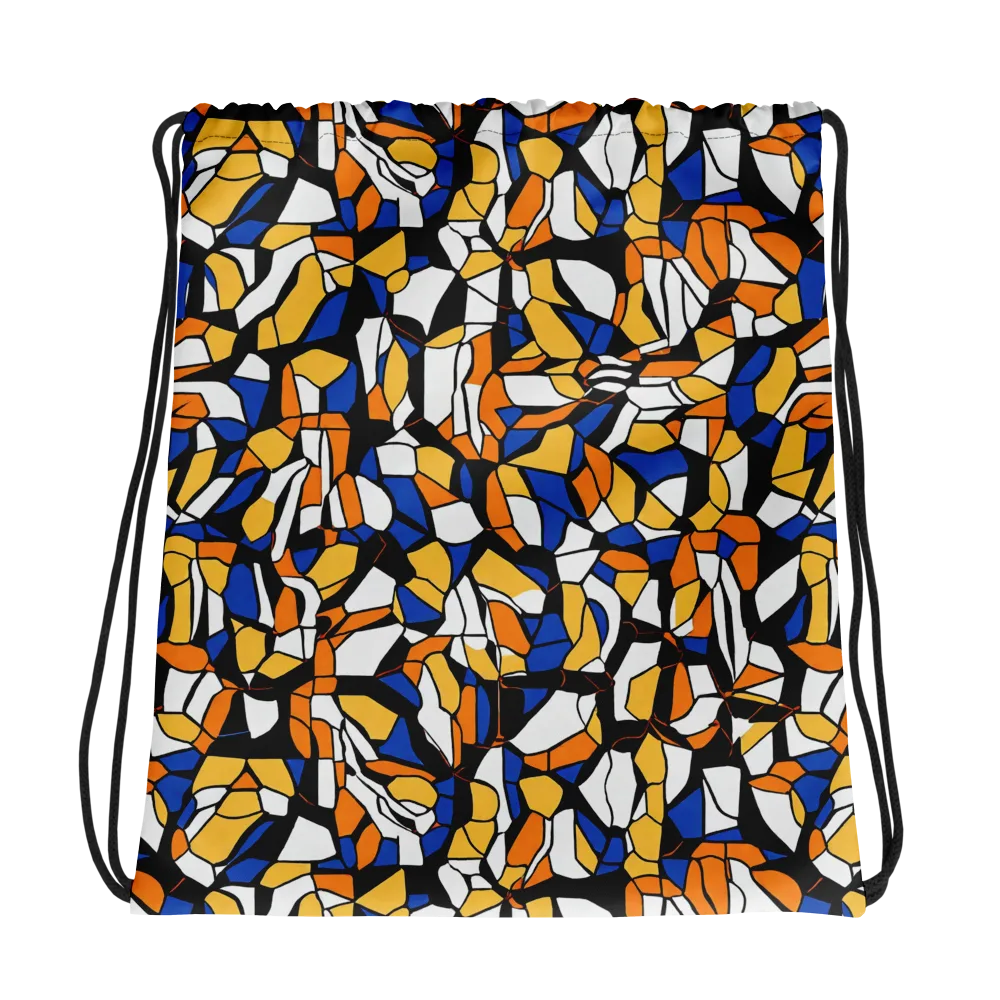 Cobalt Sunshard on Drawstring Bag — Photo