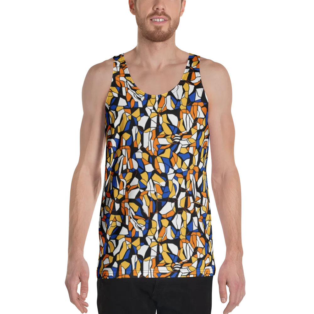 Cobalt Sunshard on Men's Tank Top — Front