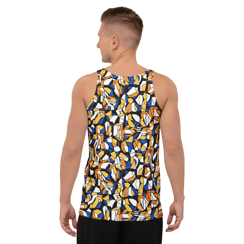Cobalt Sunshard on Men's Tank Top — Back