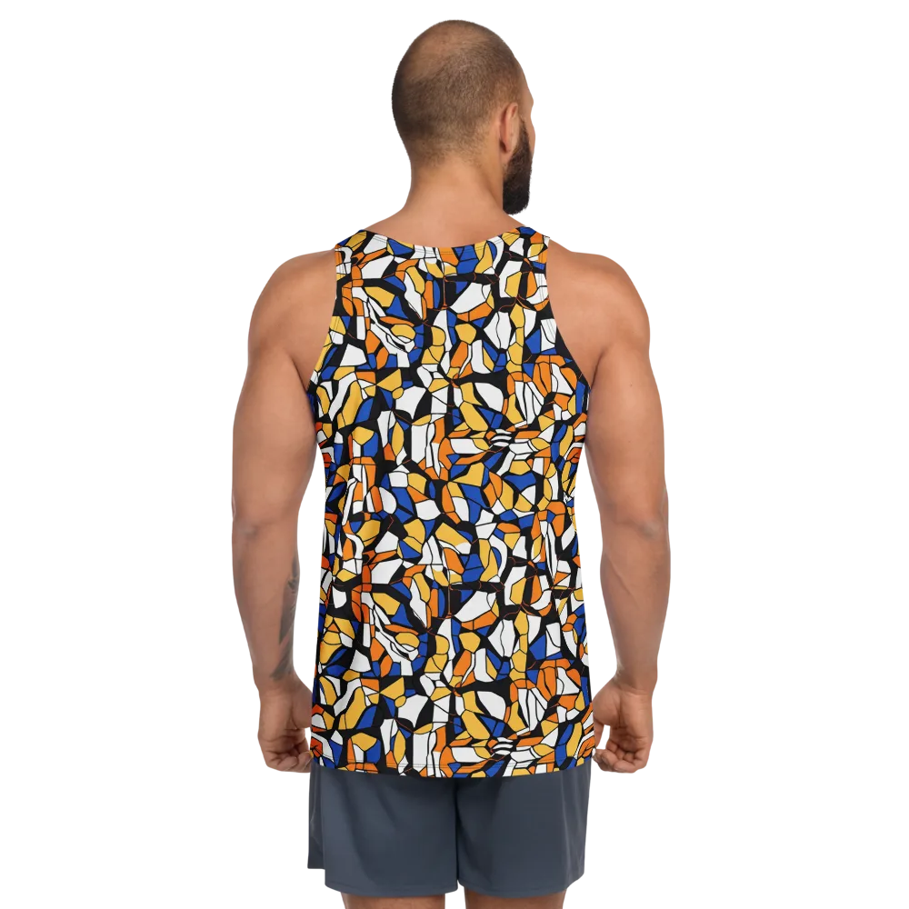 Cobalt Sunshard on Men's Tank Top — Back