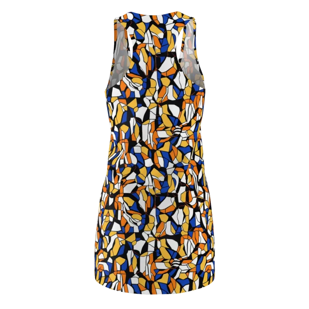 Cobalt Sunshard on Racerback Dress — Back