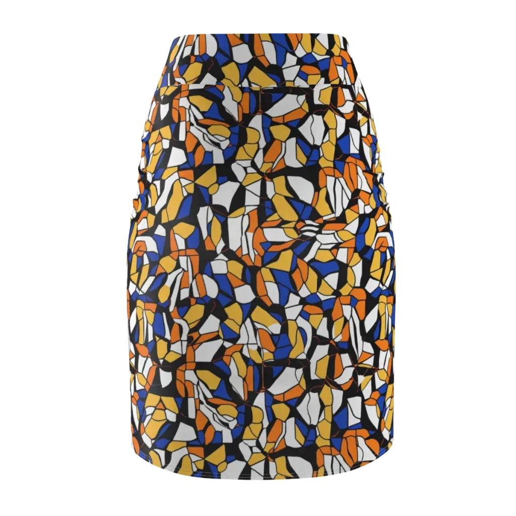 Cobalt Sunshard on Pencil Skirt — Back