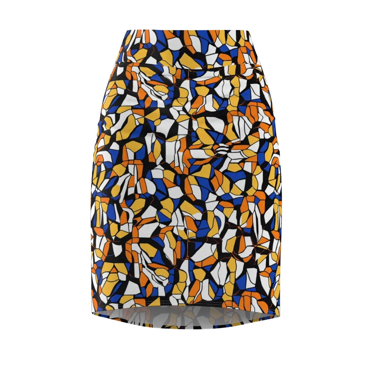 Cobalt Sunshard on Pencil Skirt — Front