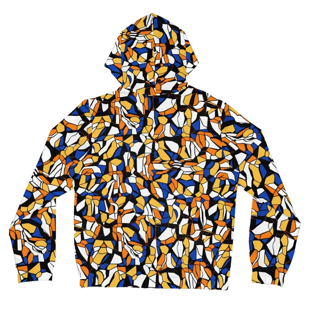 Cobalt Sunshard on Women's Full-Zip Hoodie — Back