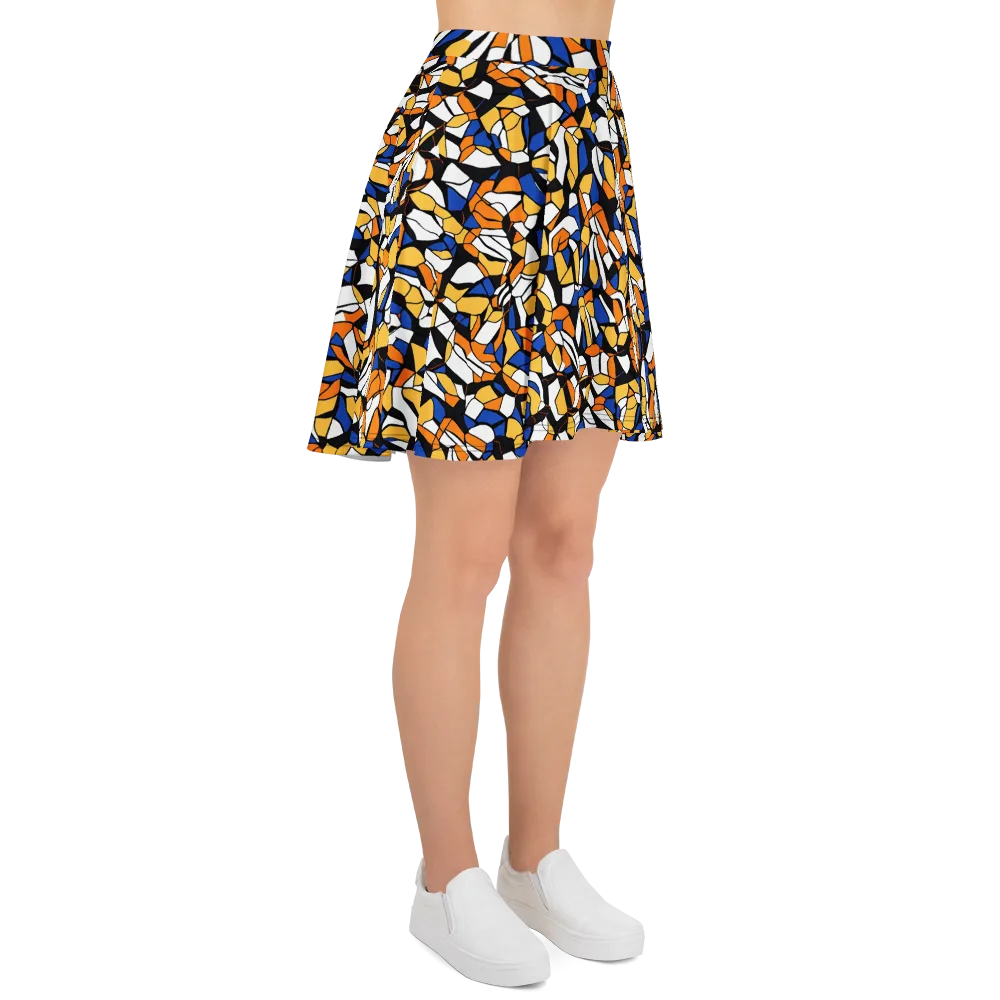 Cobalt Sunshard on Skater Skirt — Right