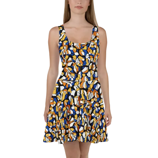 Cobalt Sunshard on a Skater Dress
