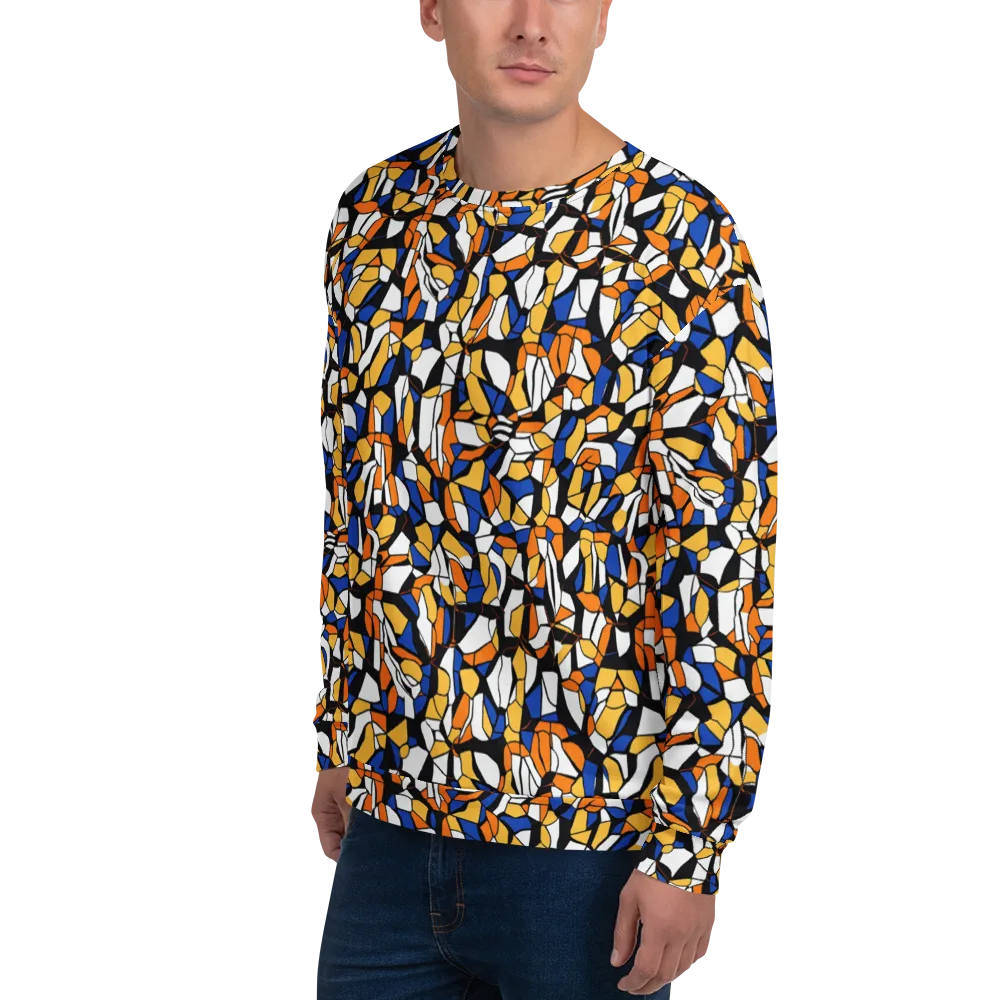 Cobalt Sunshard on Sweatshirt — Left Front