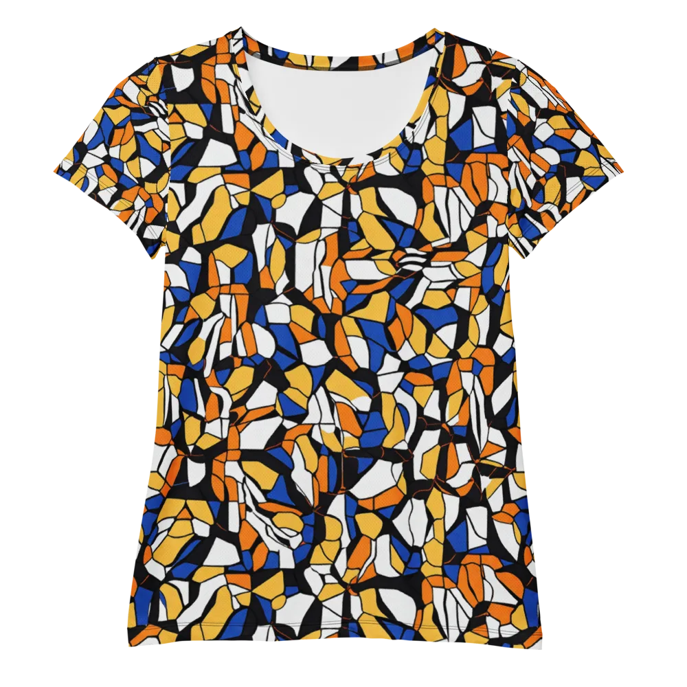 Cobalt Sunshard on Women's Athletic T-Shirt — Front
