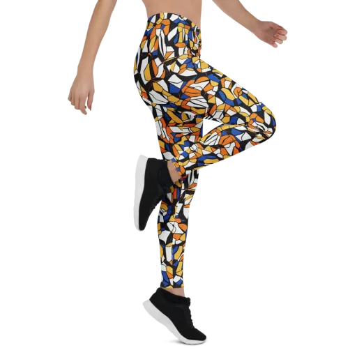 Cobalt Sunshard on a Leggings