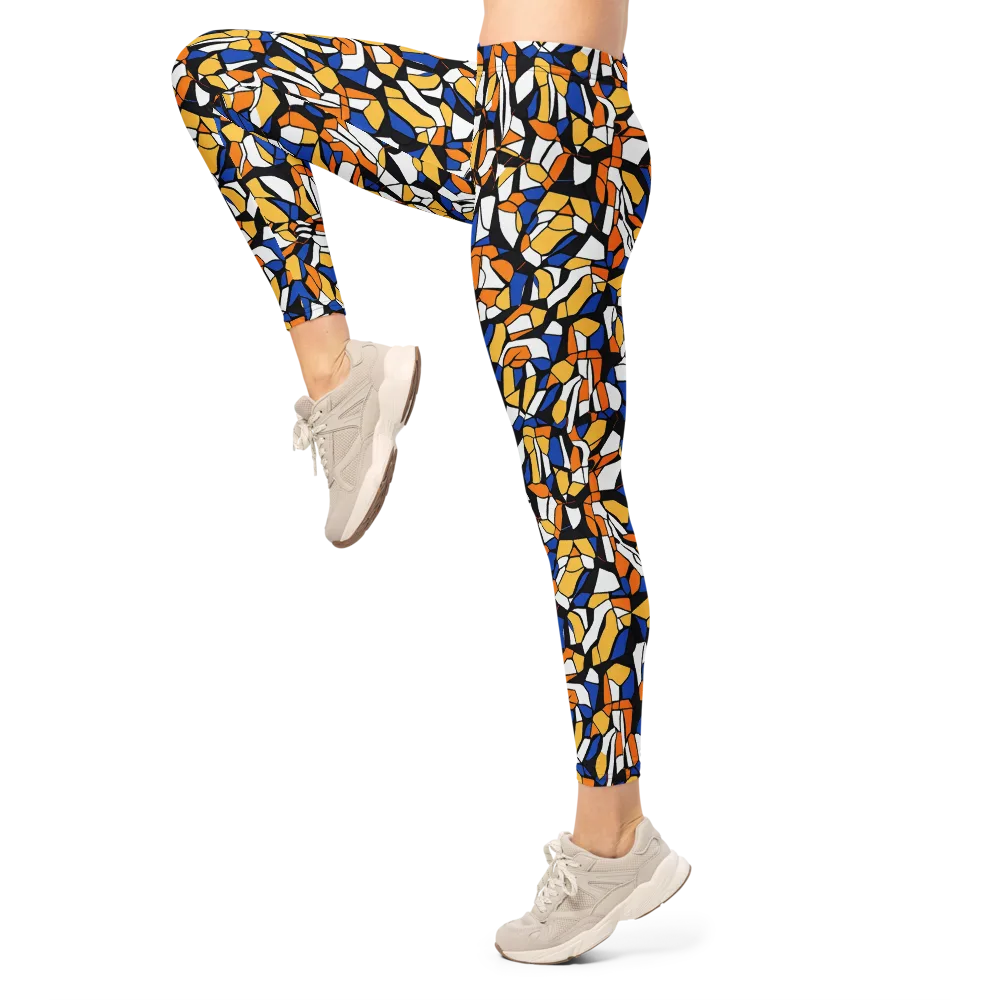 Cobalt Sunshard on Leggings — Left
