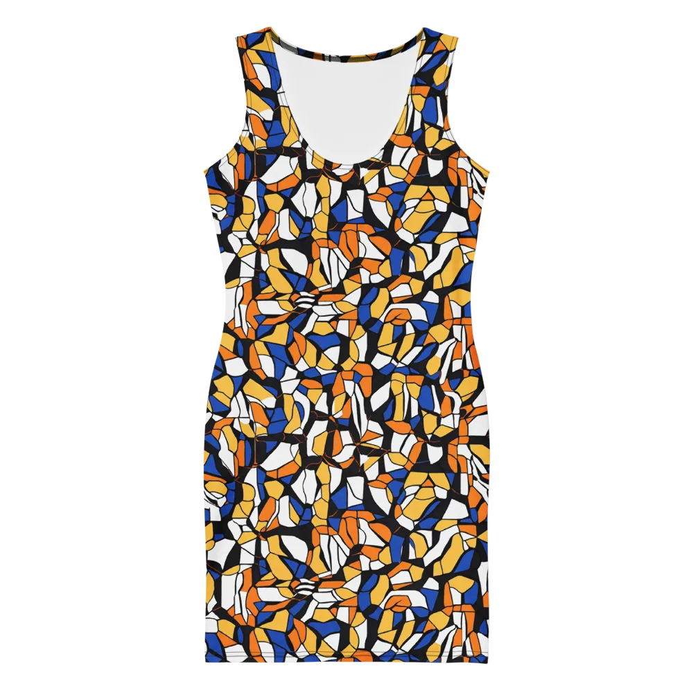 Cobalt Sunshard on Bodycon Dress — Front