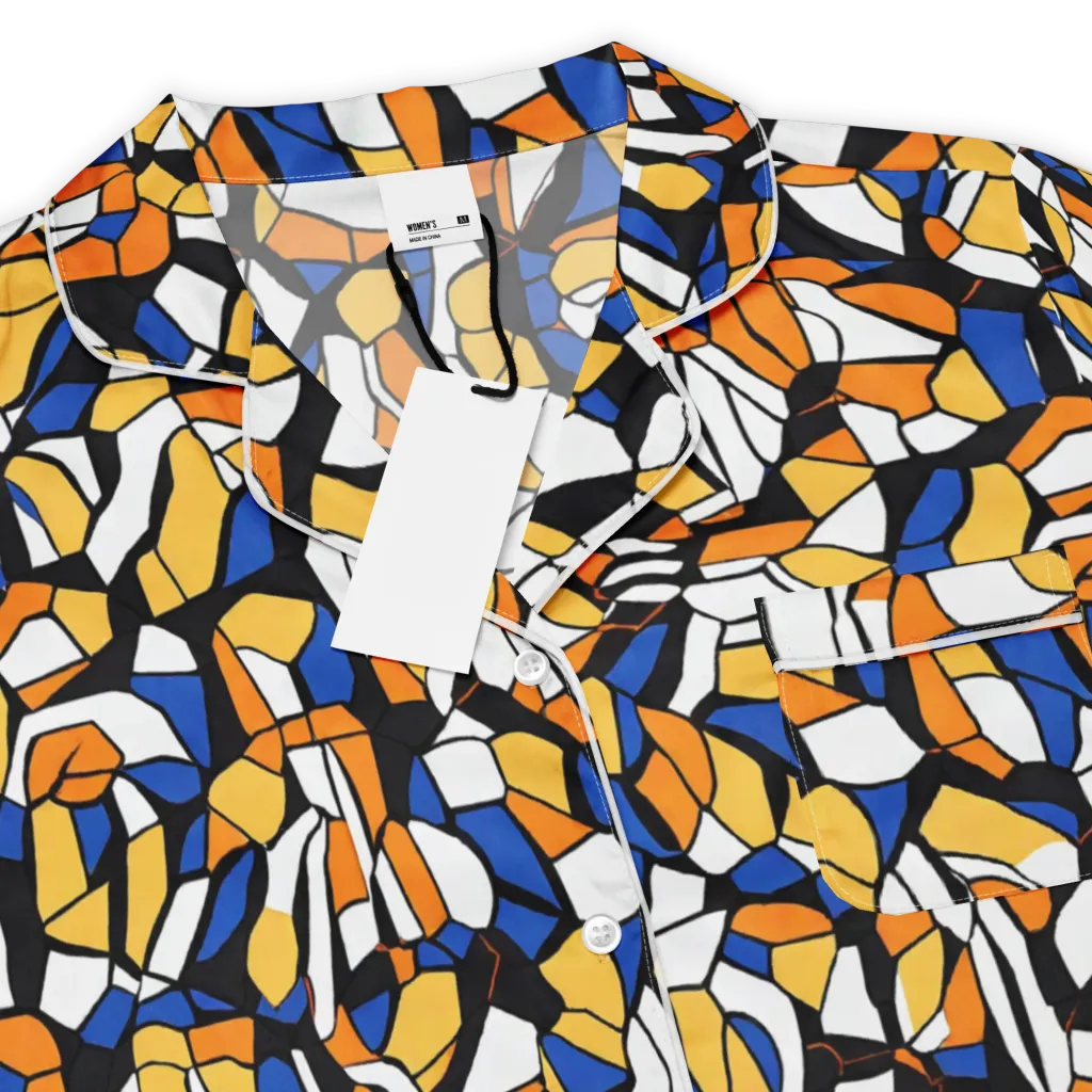 Cobalt Sunshard on Women's Short Sleeve Pajama Top — Product details