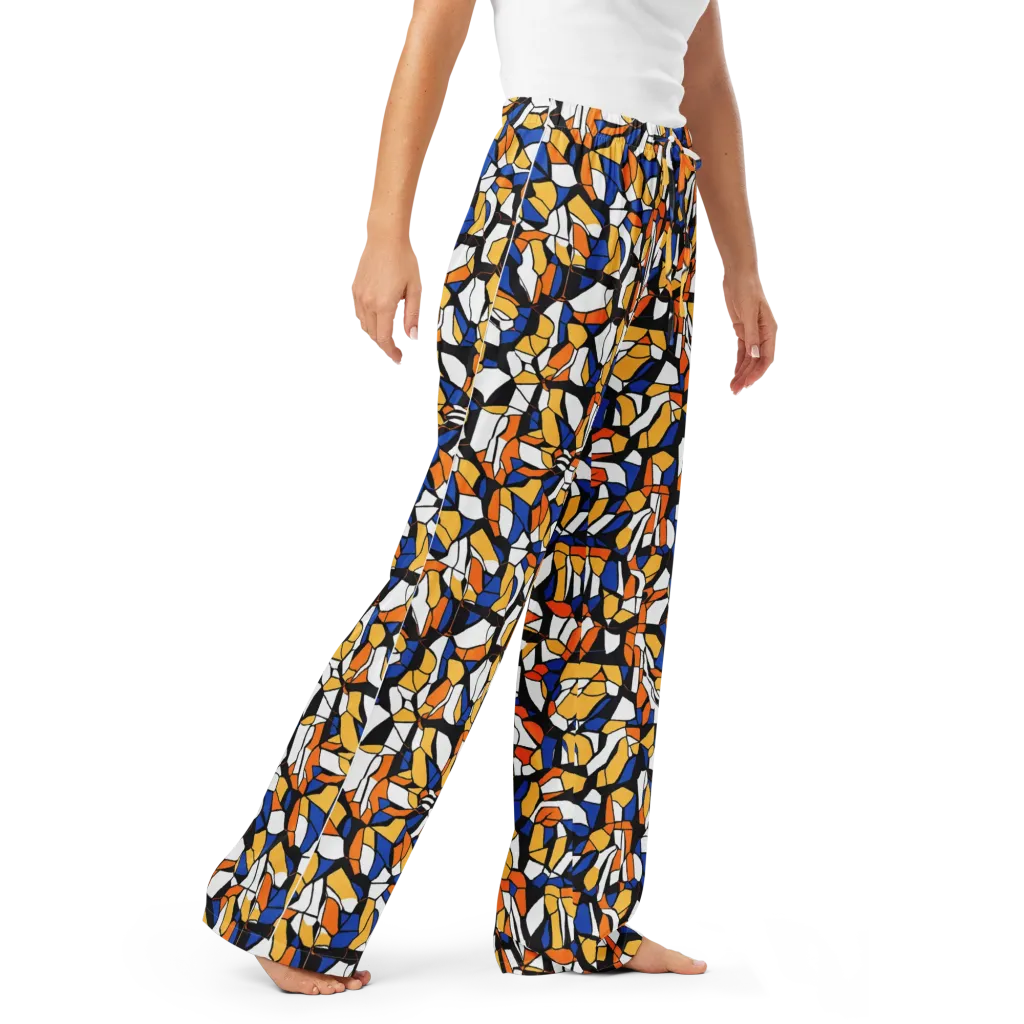 Cobalt Sunshard on Women's Pajama Pants — Right Front