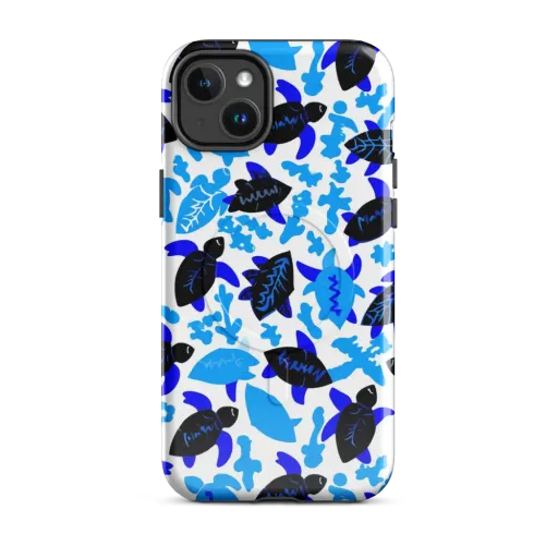 Azure Shell Shuffle on a MagSafe Tough Case for iPhone®