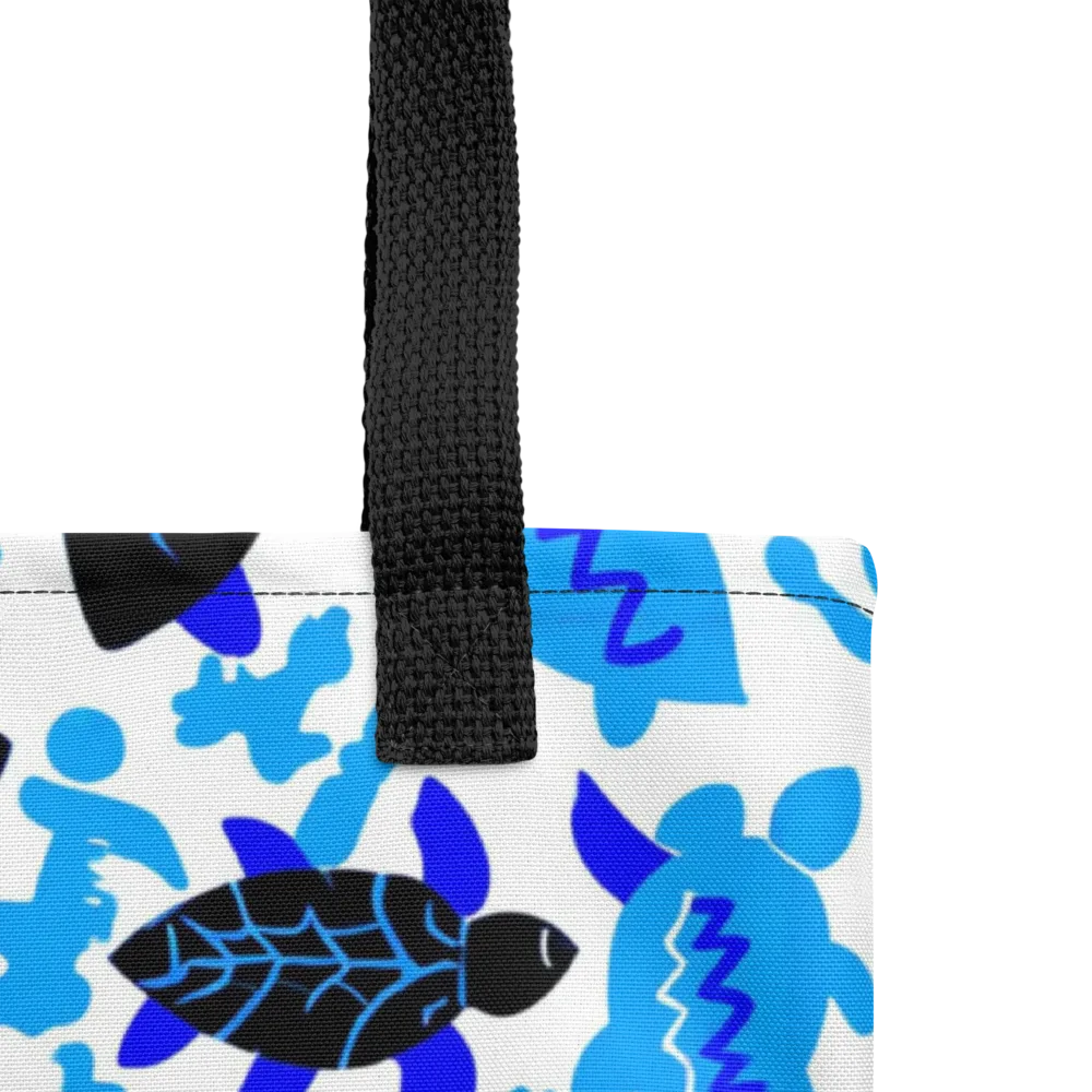 Azure Shell Shuffle on Tote Bag — Product details