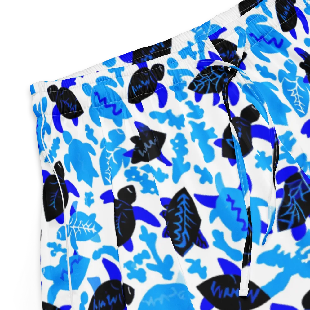 Azure Shell Shuffle on Women's Pajama Shorts — Product details