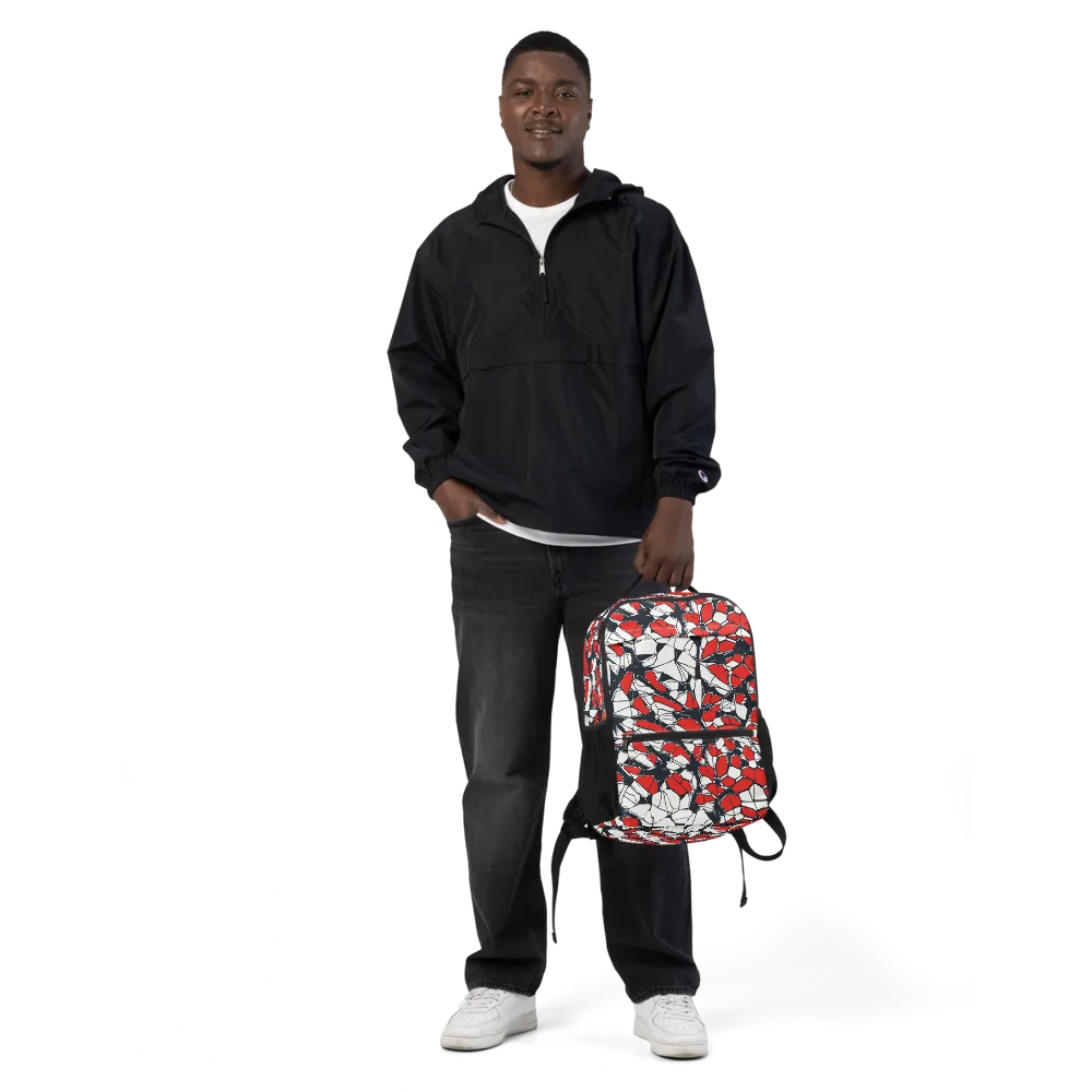Crimson Fracture on Utility Backpack — Front
