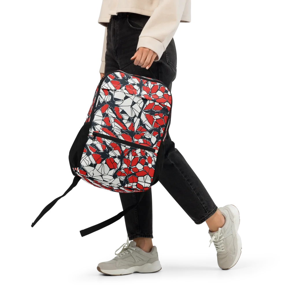 Crimson Fracture on Utility Backpack — Front