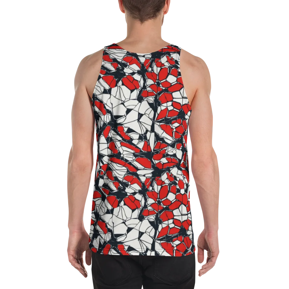 Crimson Fracture on Men's Tank Top — Back