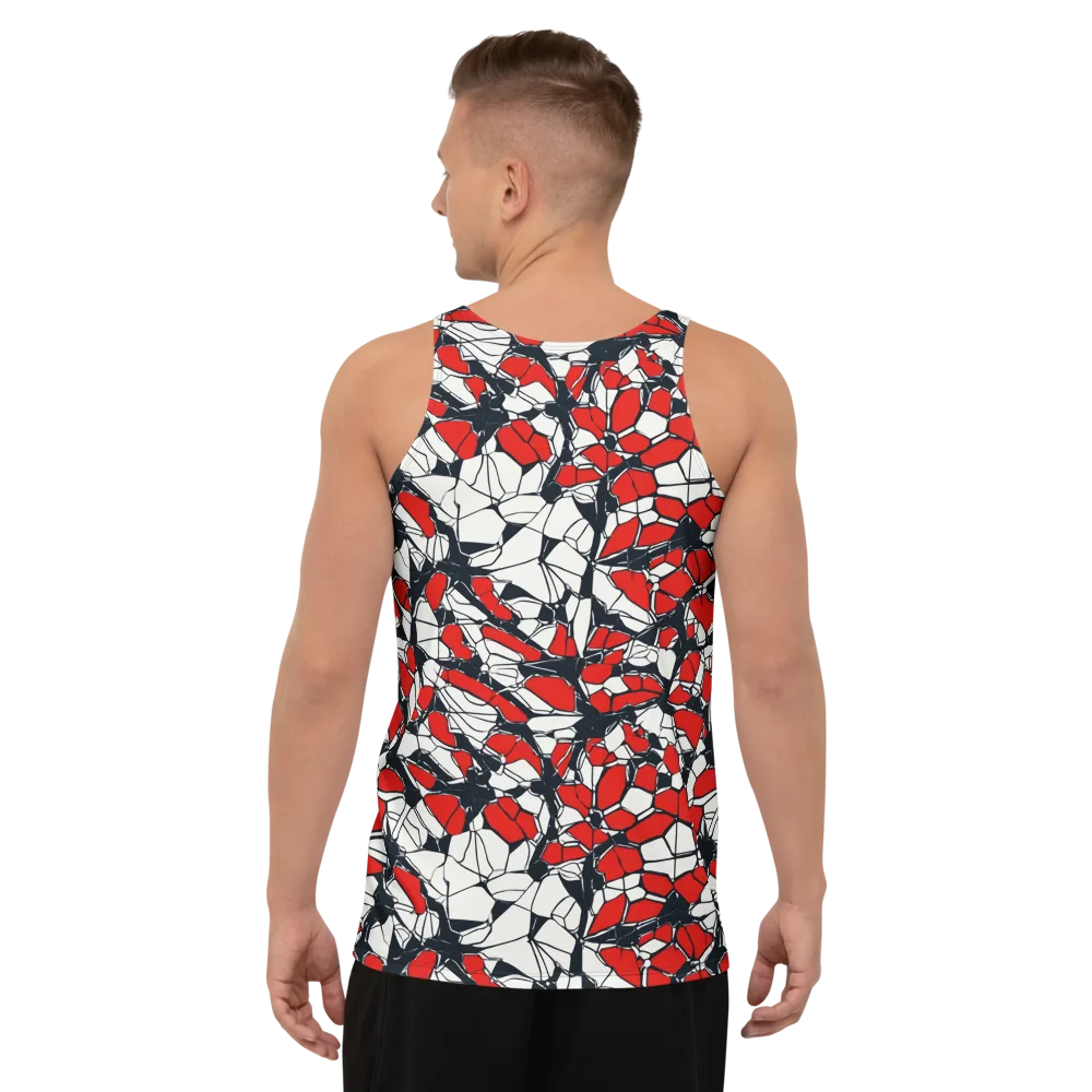 Crimson Fracture on Men's Tank Top — Back