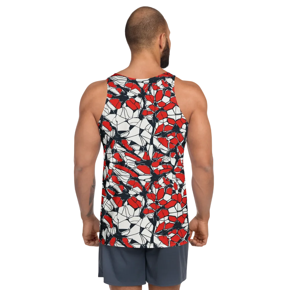 Crimson Fracture on Men's Tank Top — Back