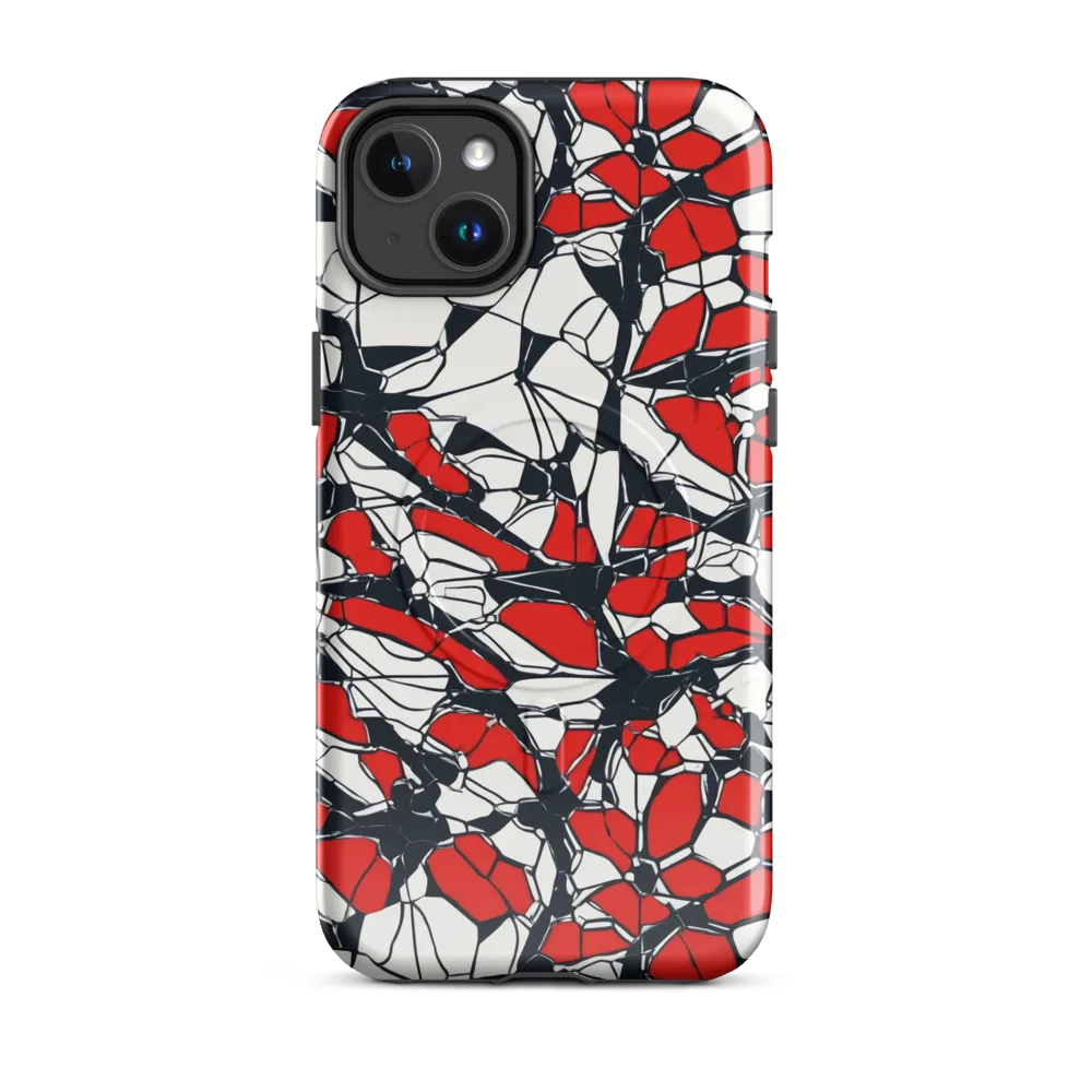 Crimson Fracture on MagSafe Tough Case for iPhone® — Front