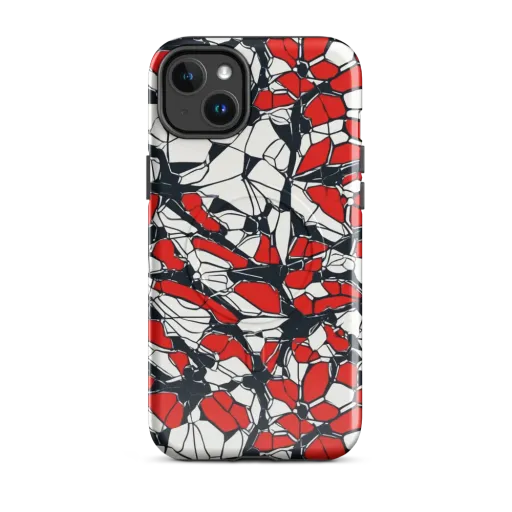 Crimson Fracture on a MagSafe Tough Case for iPhone®