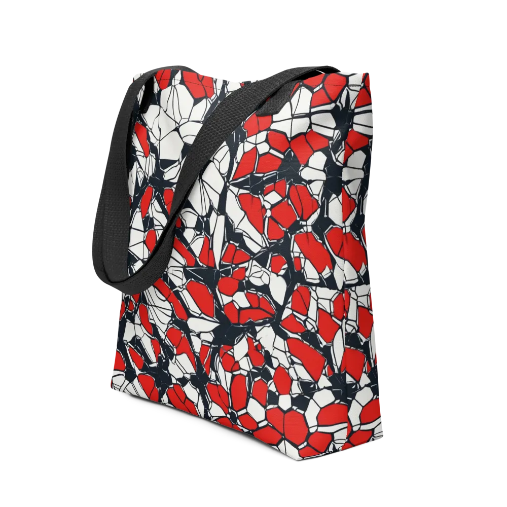 Crimson Fracture on Tote Bag — Front