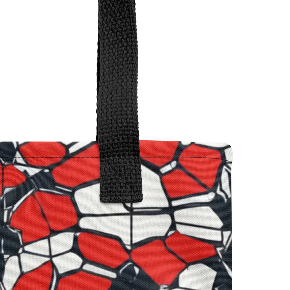 Crimson Fracture on Tote Bag — Product details