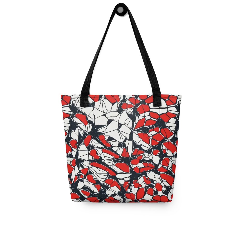 Crimson Fracture on Tote Bag — Front