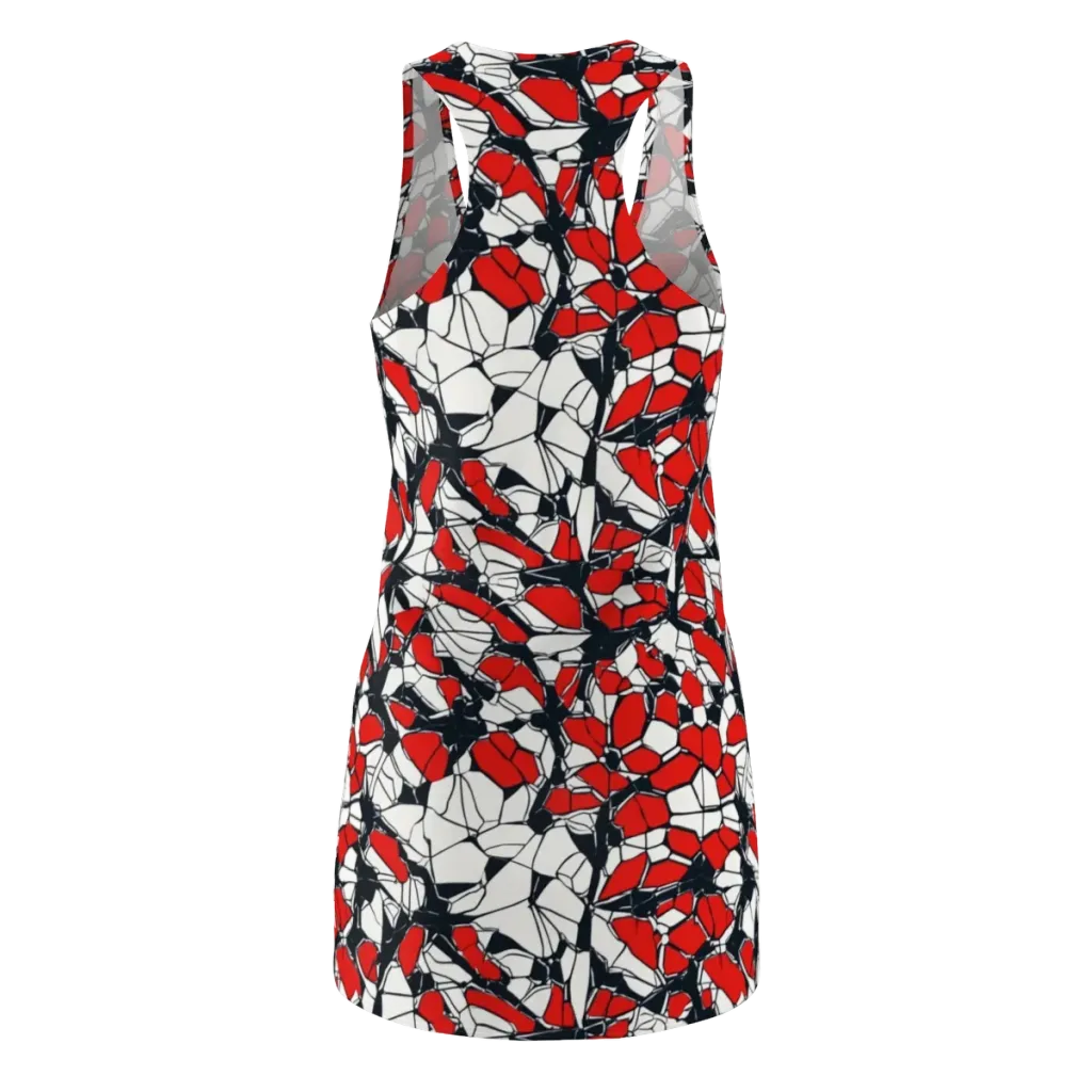 Crimson Fracture on Racerback Dress — Back