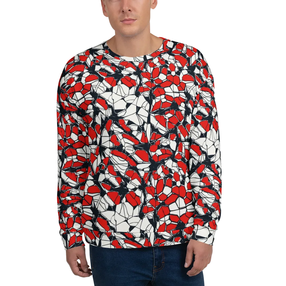 Crimson Fracture on Sweatshirt — Front