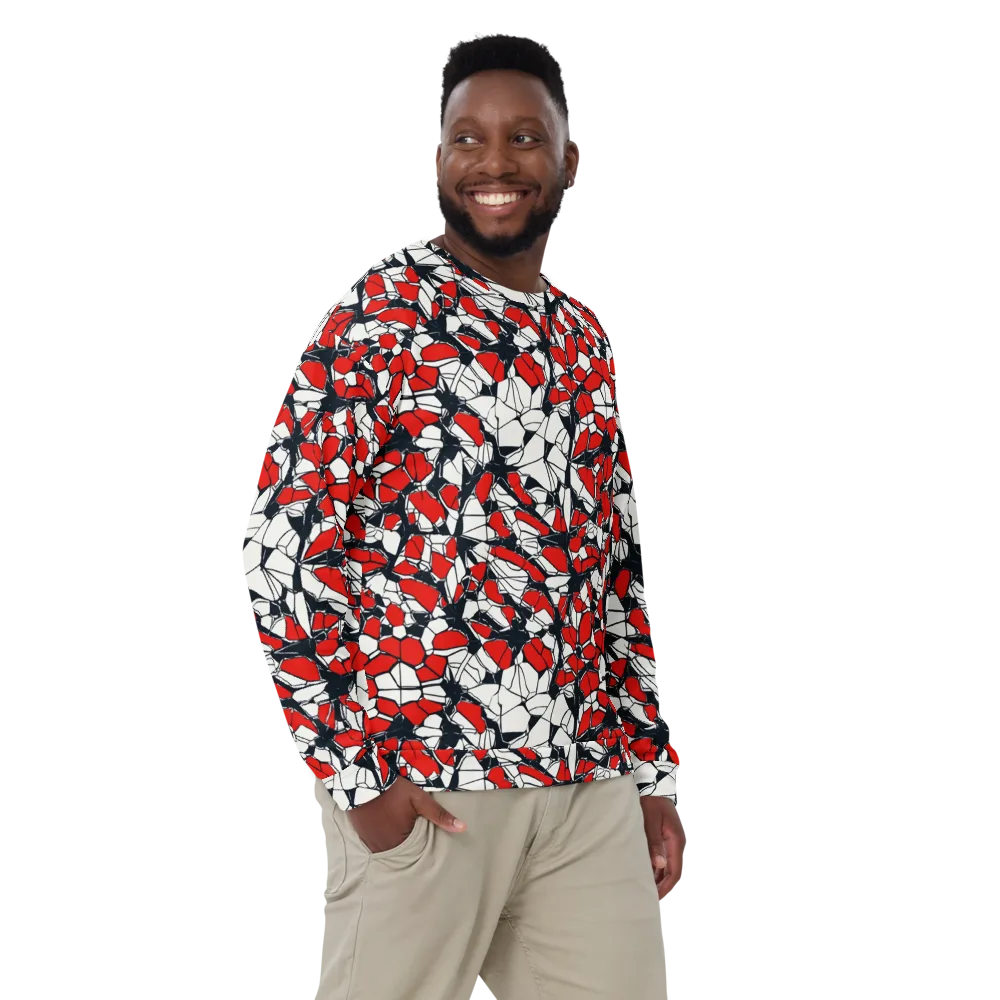 Crimson Fracture on Sweatshirt — Front