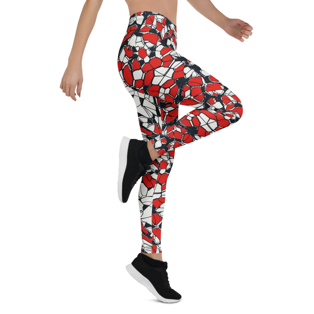 Crimson Fracture on Leggings — Right
