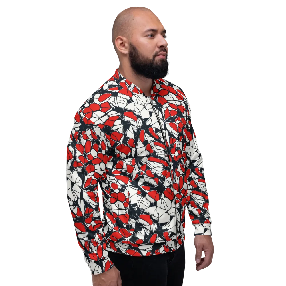 Crimson Fracture on Bomber Jacket — Right