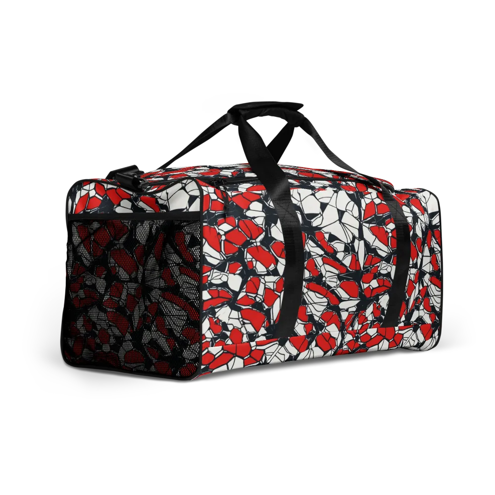 Crimson Fracture on Duffle Bag — Right Front