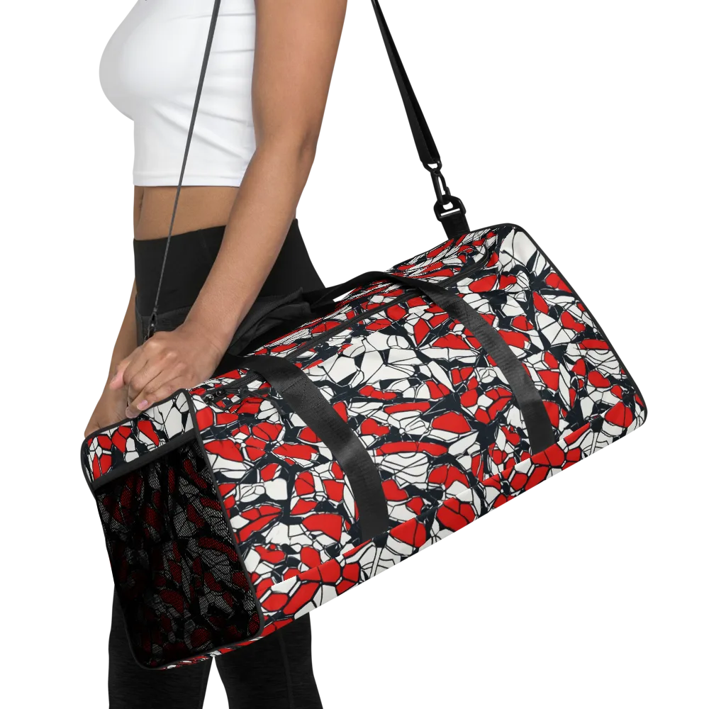 Crimson Fracture on Duffle Bag — Front
