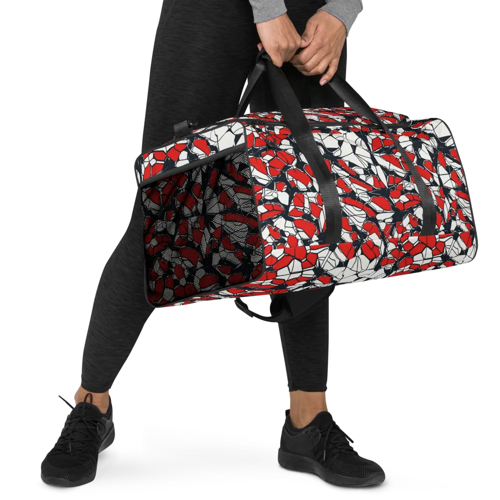 Crimson Fracture on Duffle Bag — Right Front