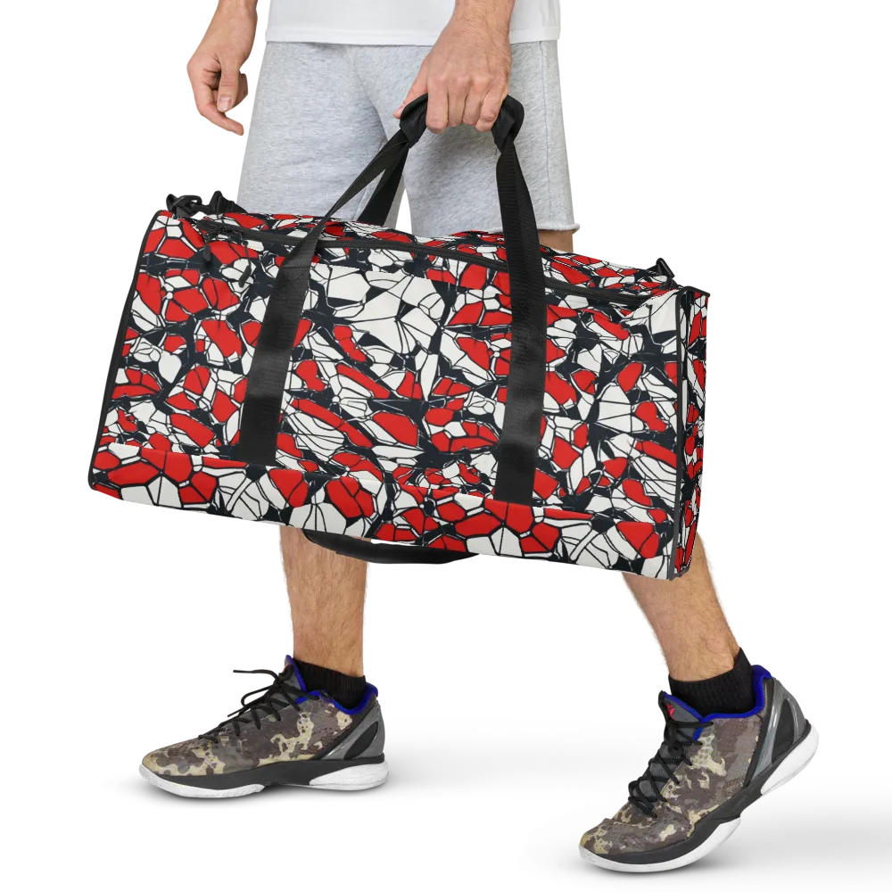 Crimson Fracture on Duffle Bag — Front