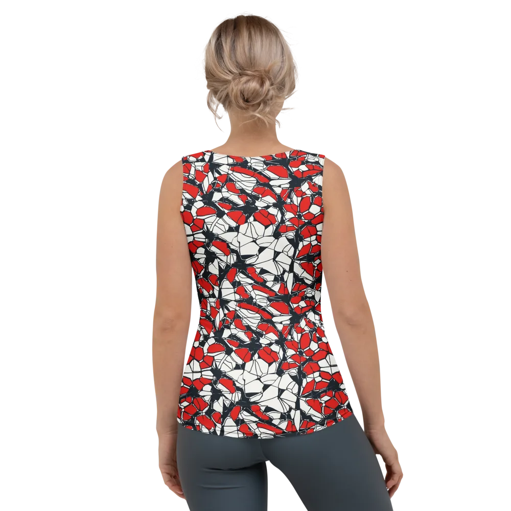 Crimson Fracture on Women's Tank Top — Back