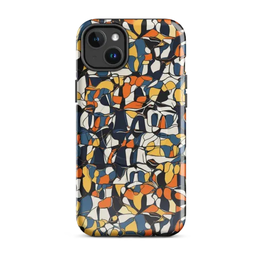 Cobalt Citrus Mosaic on a MagSafe Tough Case for iPhone®