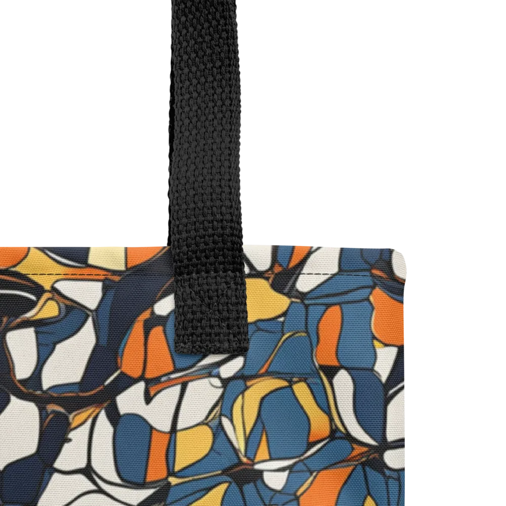 Cobalt Citrus Mosaic on Tote Bag — Product details